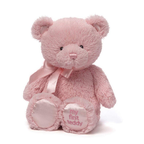 Gund, My 1st Teddy Bear Plush Toy, 16"-18" - Soft Pink