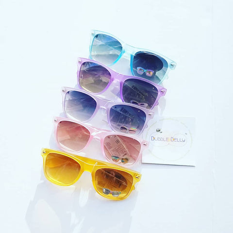 Sunglasses, Classic Wayfarers, Translucent (CLICK FOR COLOR OPTIONS)
