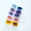 Kids wayfarer sunglasses, translucent candy colors, 5-13 years