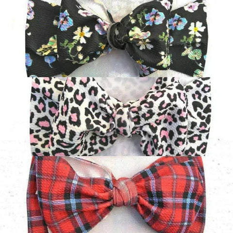 7" XL Bow Headwrap Headband, Prints (CLICK FOR MORE OPTIONS)