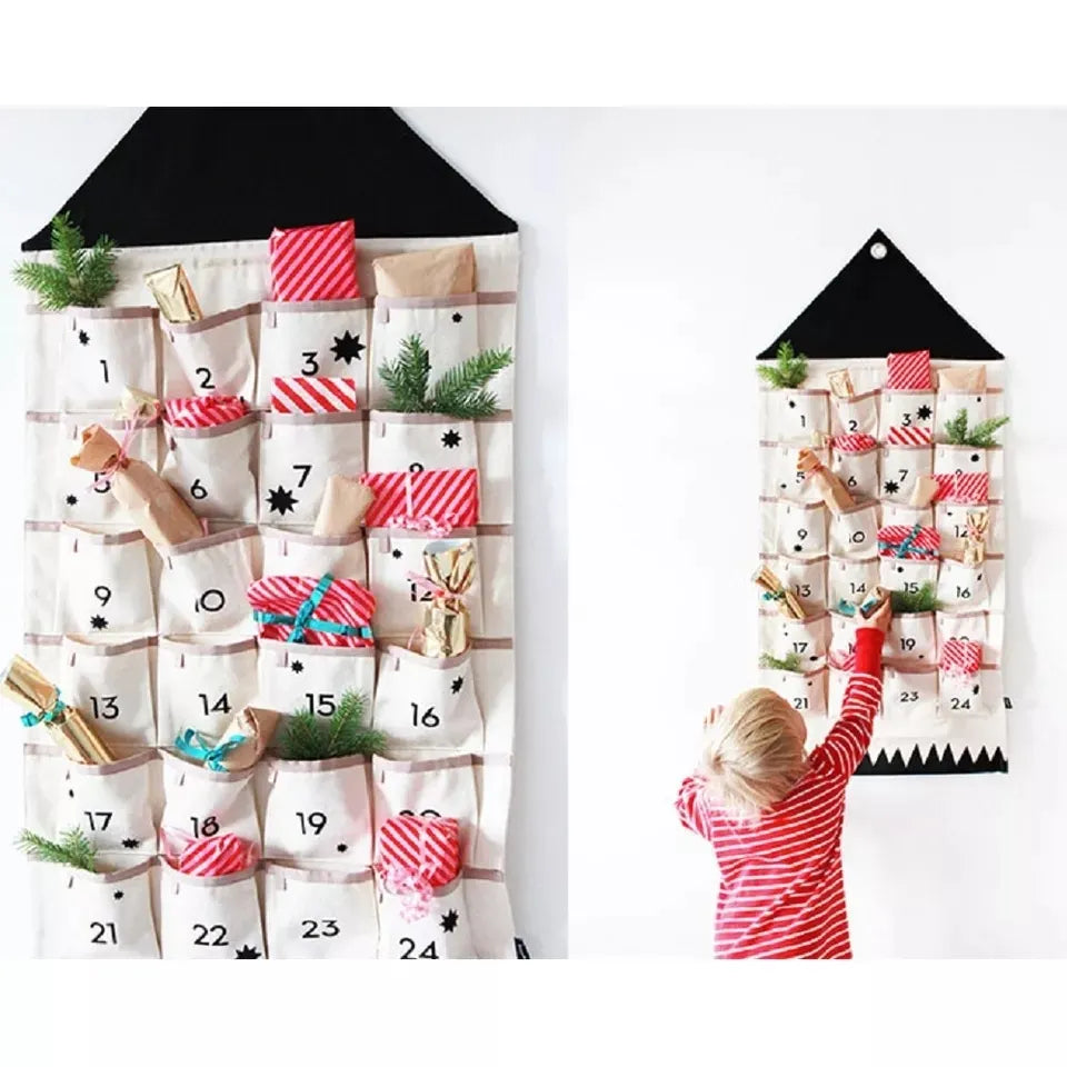 Advent Calendar - Reusable Canvas Pockets