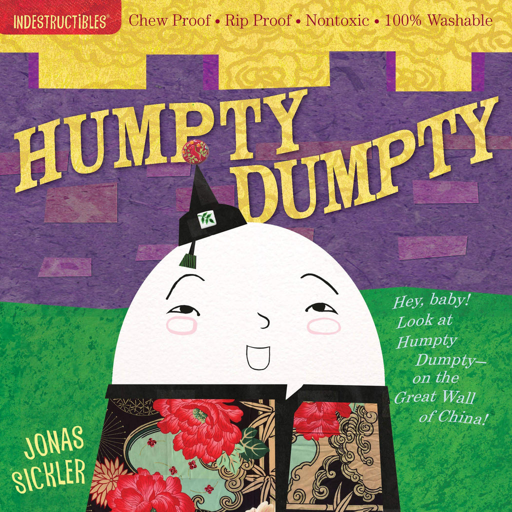 Chew/Rip Proof, Nontoxic, 100% Washable, Indestructible Book, Humpty Dumpty, Front