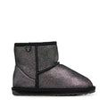 EMU Australia Wallaby Mini Metallic Black Booties, Kids Booties