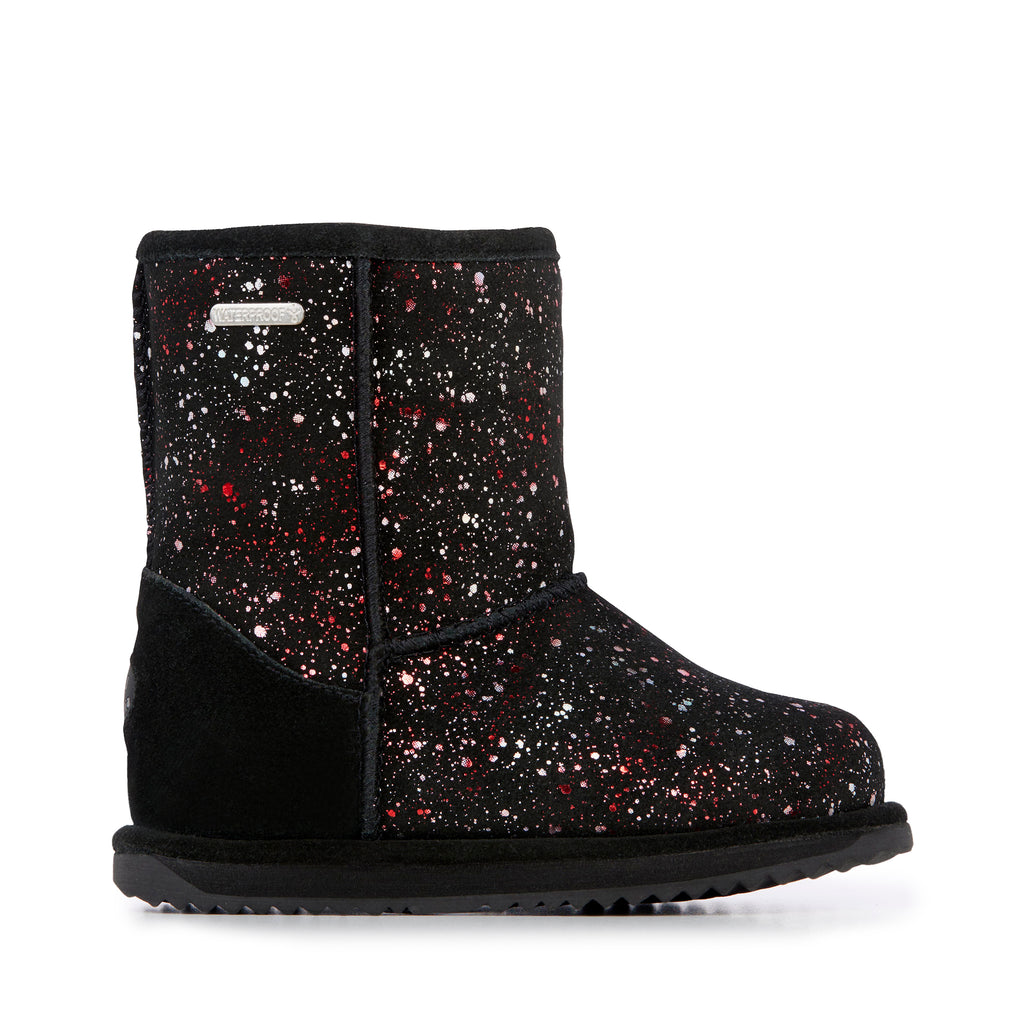 Galaxy Black Brumpy Booties, EMU Australia Kids Booties