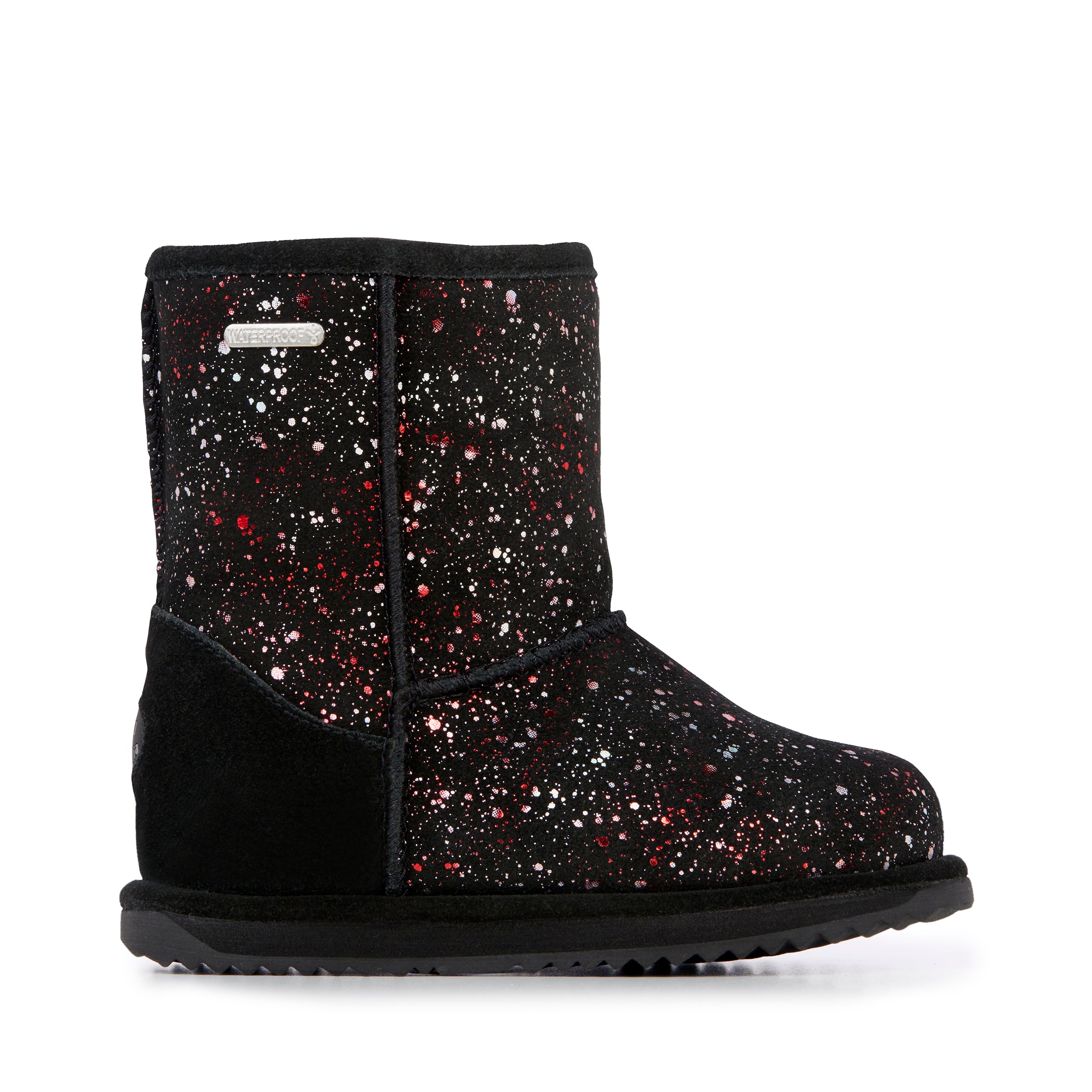 Galaxy Black Brumpy Booties, EMU Australia Kids Booties