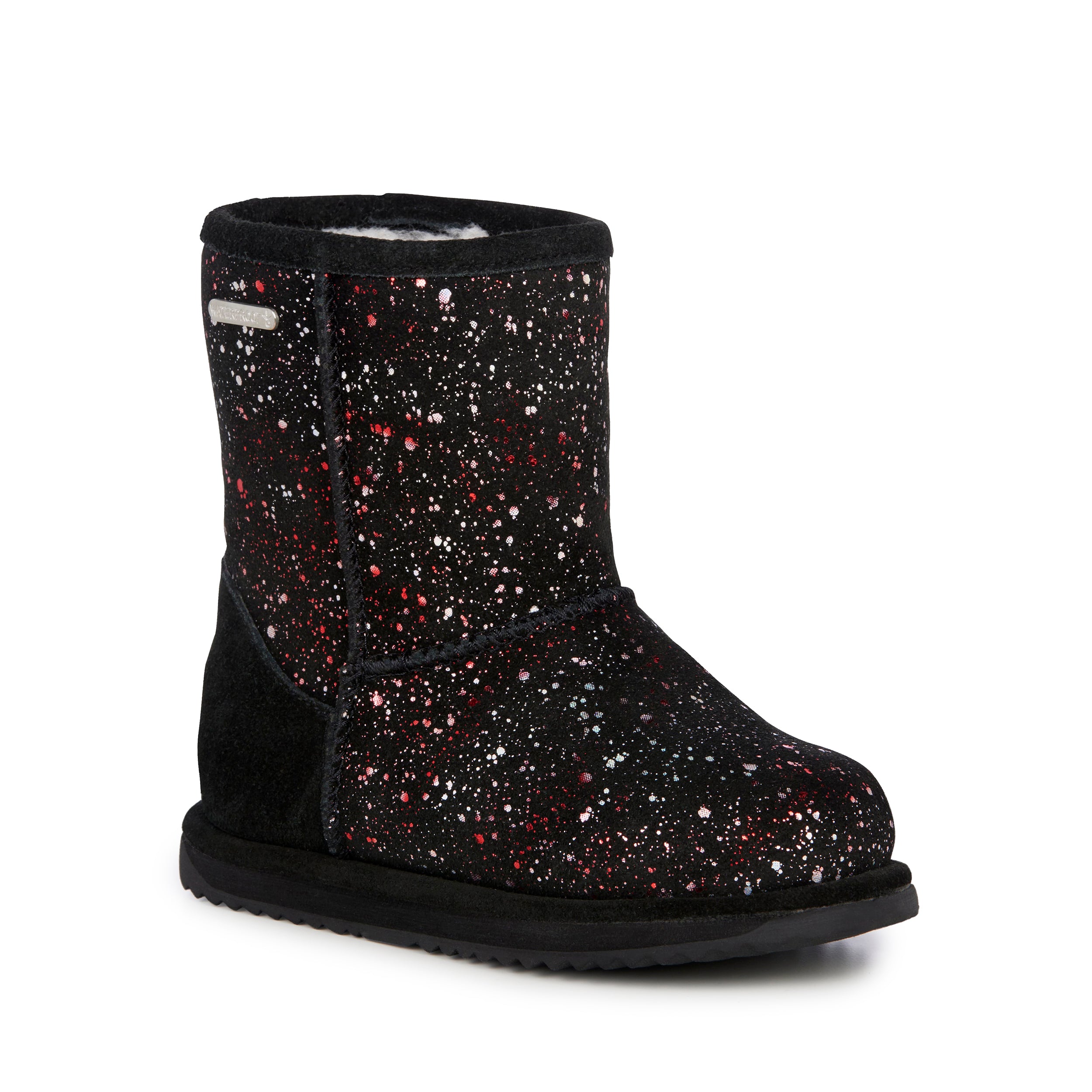 EMU Australia Galaxy Brumpy Black Booties, Kids