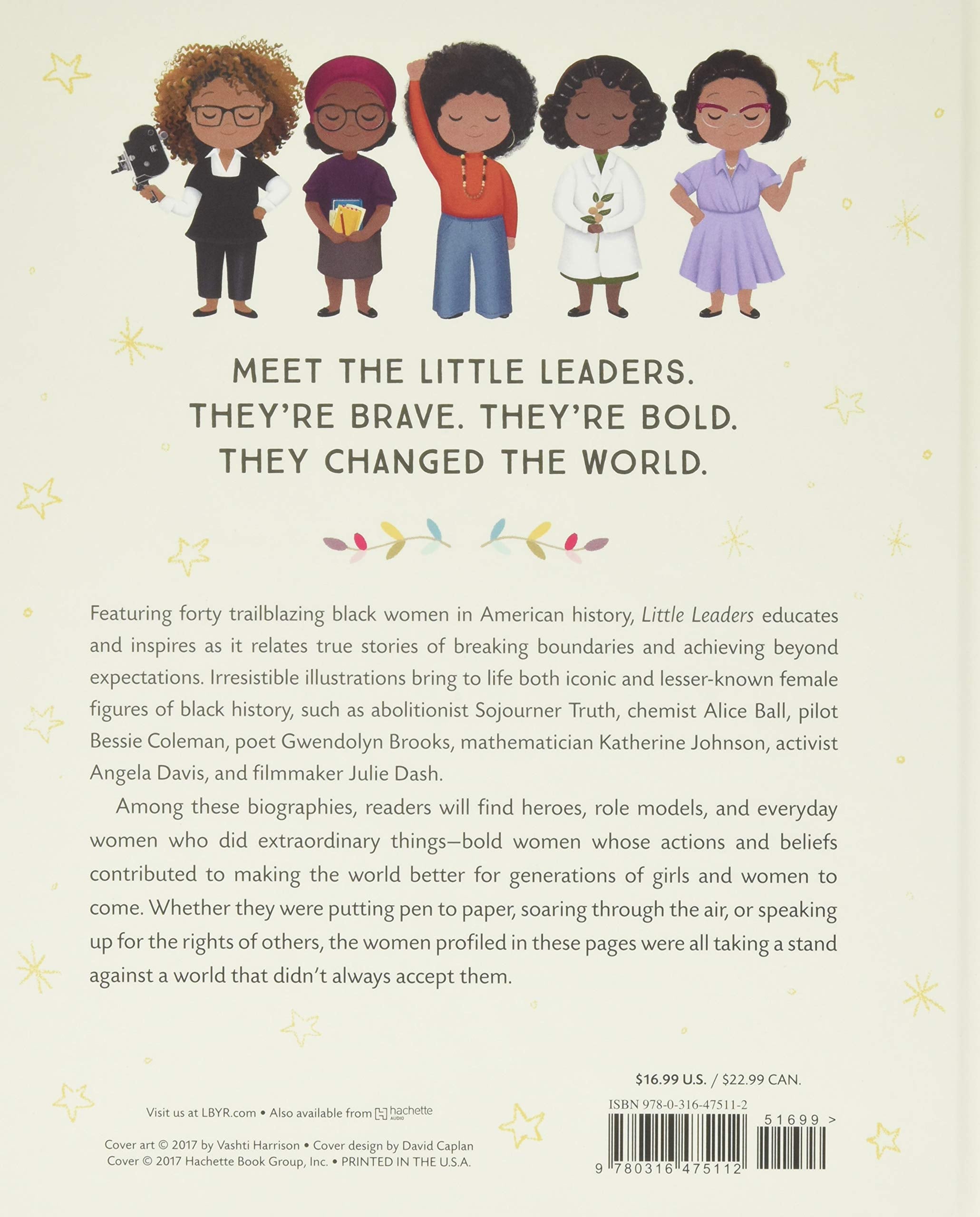 Little Leaders Board Book, Bold Women in Black History, Back
