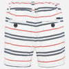 1287 Mayoral Boys Bermuda Shorts, Red & Grey Stripe