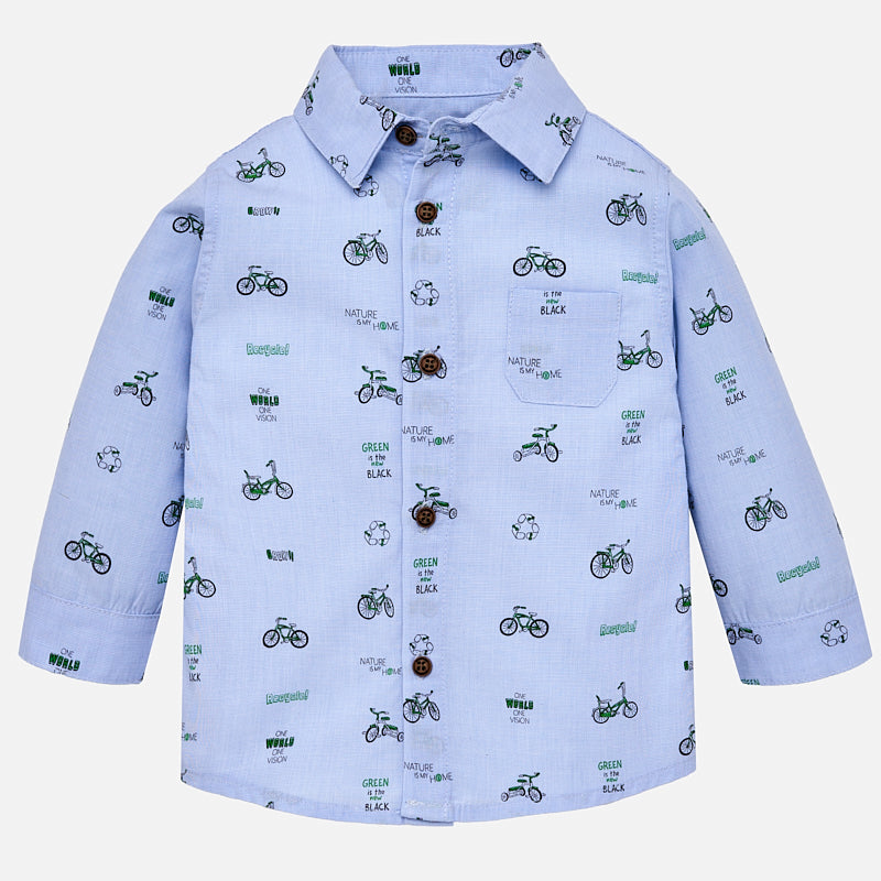 Mayoral 2140 "Green is the New Black" Dress Shirt, – Bubble Belly moms | babies | kids