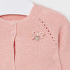 2333 Mayoral Baby Girls Knit Cardigan Sweater, Wavy Edge Blush Pink