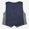 little boys dress up vest, houndstooth, grey button front satin back, Mayoral 2458