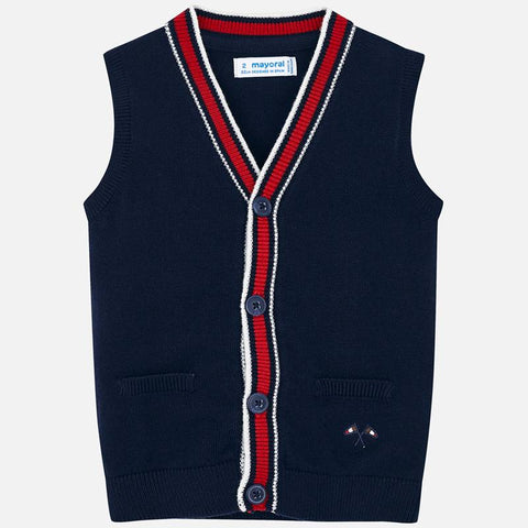 4320 Mayoral Navy Knitted Vest