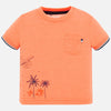 1050 Mayoral Boys Summer Graphic Short Sleeve T-Shirt, Mango Palms