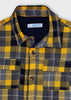 4162 Mayoral Boys Lined Shacket, Shirt & Jacket, Plaid Yellow