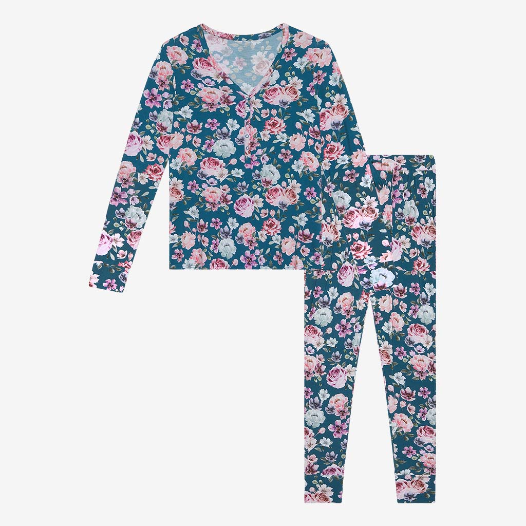 Posh Peanut Bamboo Women's 2PC L/S Lounge Pajama Set - Keisha Floral –  Bubble Belly moms, babies