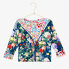 Posh Peanut Kids L/S Reversible Hooded Jacket - Carmen Blue Floral