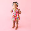 Posh Peanut Bamboo Racerback Twirl Bodysuit Dress - Malana Tropical Floral