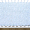 Posh Peanut Bamboo Crib Sheet -  Andina Micro Blue Floral
