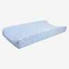 Posh Peanut Bamboo Changing Pad Cover -  Andina Micro Blue Floral