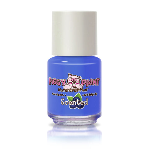Piggy Paints SCENTED - Non-toxic, Scented, Natural, Kid-safe Nail Polish - Bossy Blueberry
