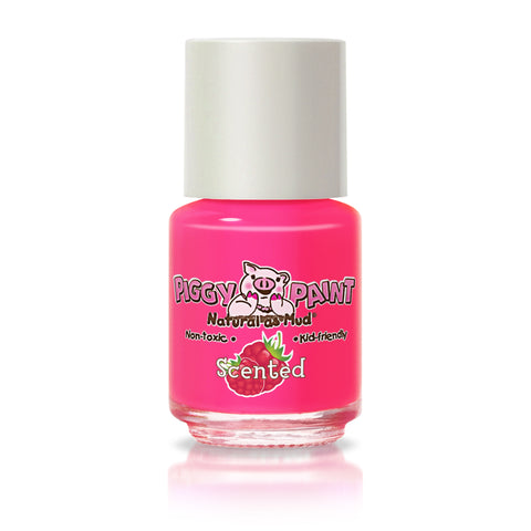 Piggy Paints SCENTED - Non-toxic, Scented, Natural, Kid-safe Nail Polish - Rad Raspberry