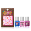 3D Nail Art Stickers, Piggy Paint Nail Polish Gift Set, Scented, Shimmer and Sparkle