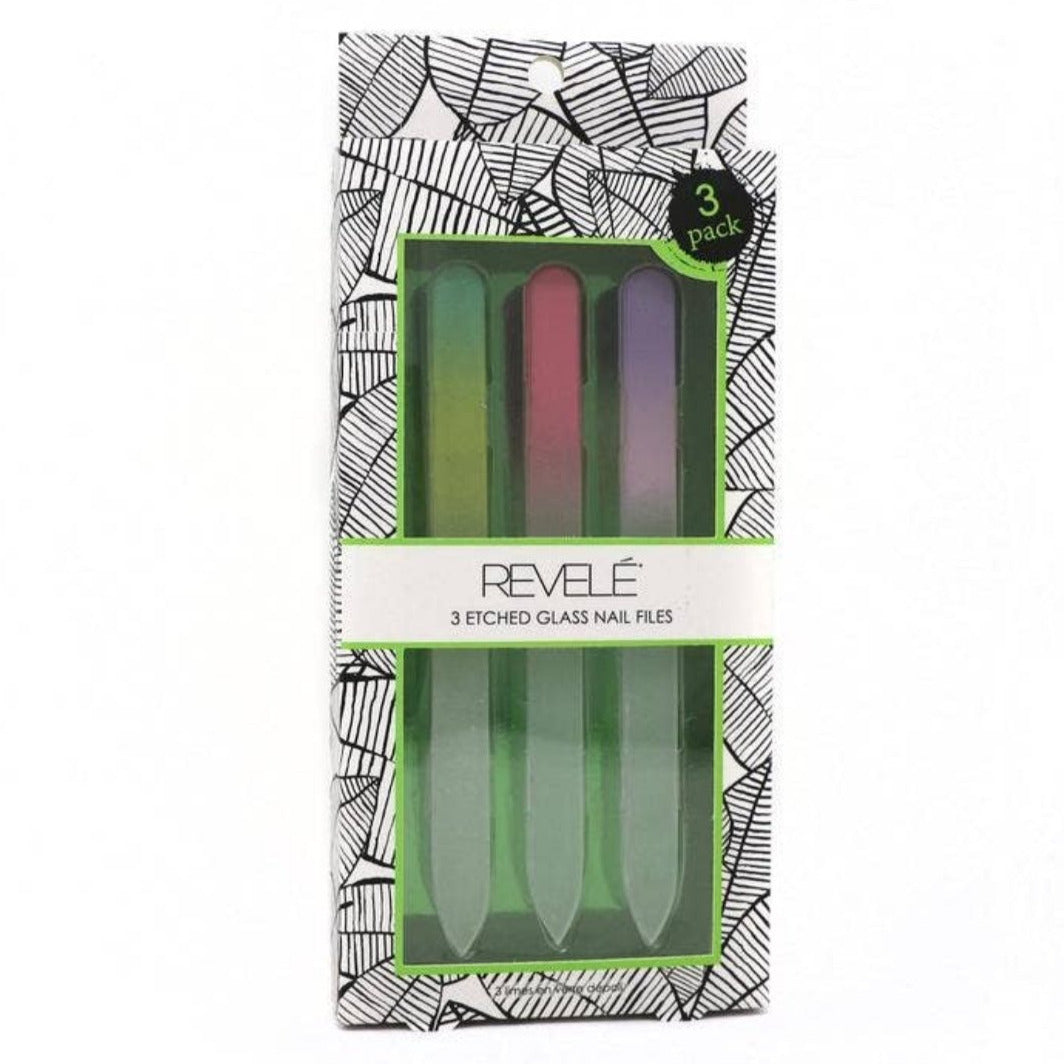 Crystal Glass Reusable Nail Files - 3 PC Set