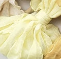 4.5" Shabby Chic Crinkle Bow & Soft Nylon Headband (CLICK FOR COLOR OPTIONS)