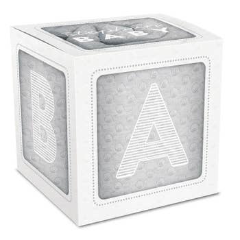 Unisex Grey Baby Bump Plush Blanket ABC Boxed - Gift