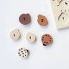 Wee Gallery Eco-friendly Sustainable Rubber Wood Counting Sorter - Ladybug