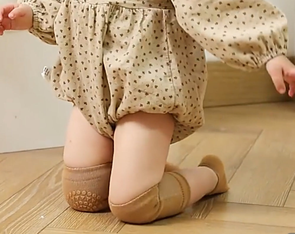 Baby non-skid knee pads and socks, crawling