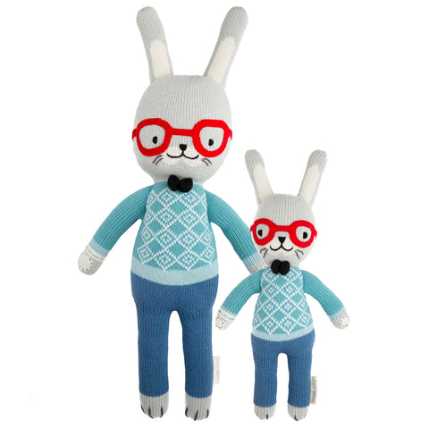 Cuddle+Kind Heirloom Hand-Knit Dolls, Benedict the Bunny (two sizes available)