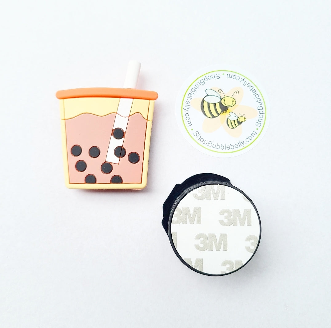 Boba milk tea phone grip socket, socket