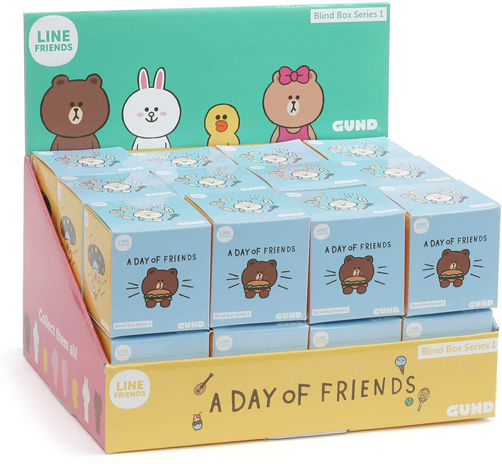 Brown and friends A Day With Friends plush blind box, display box