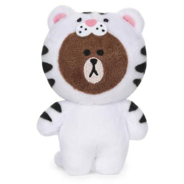 Brown bear in costumes plush blind box, tiger costume