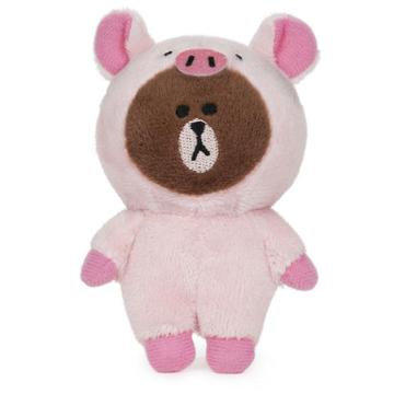 Brown bear in costumes plush blind box, pig costume