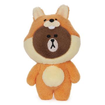 Brown bear in costumes plush blind box, fox costume