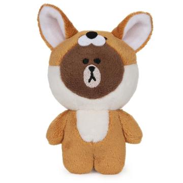 Brown bear in costumes plush blind box, corgi costume