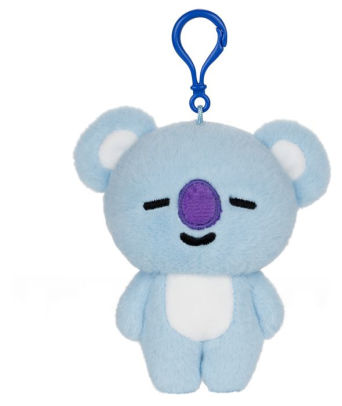BT21 plush backpack bag clip, KOYA, front view