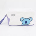 BT21 zippered canvas pencil bag, KOYA koala, front view