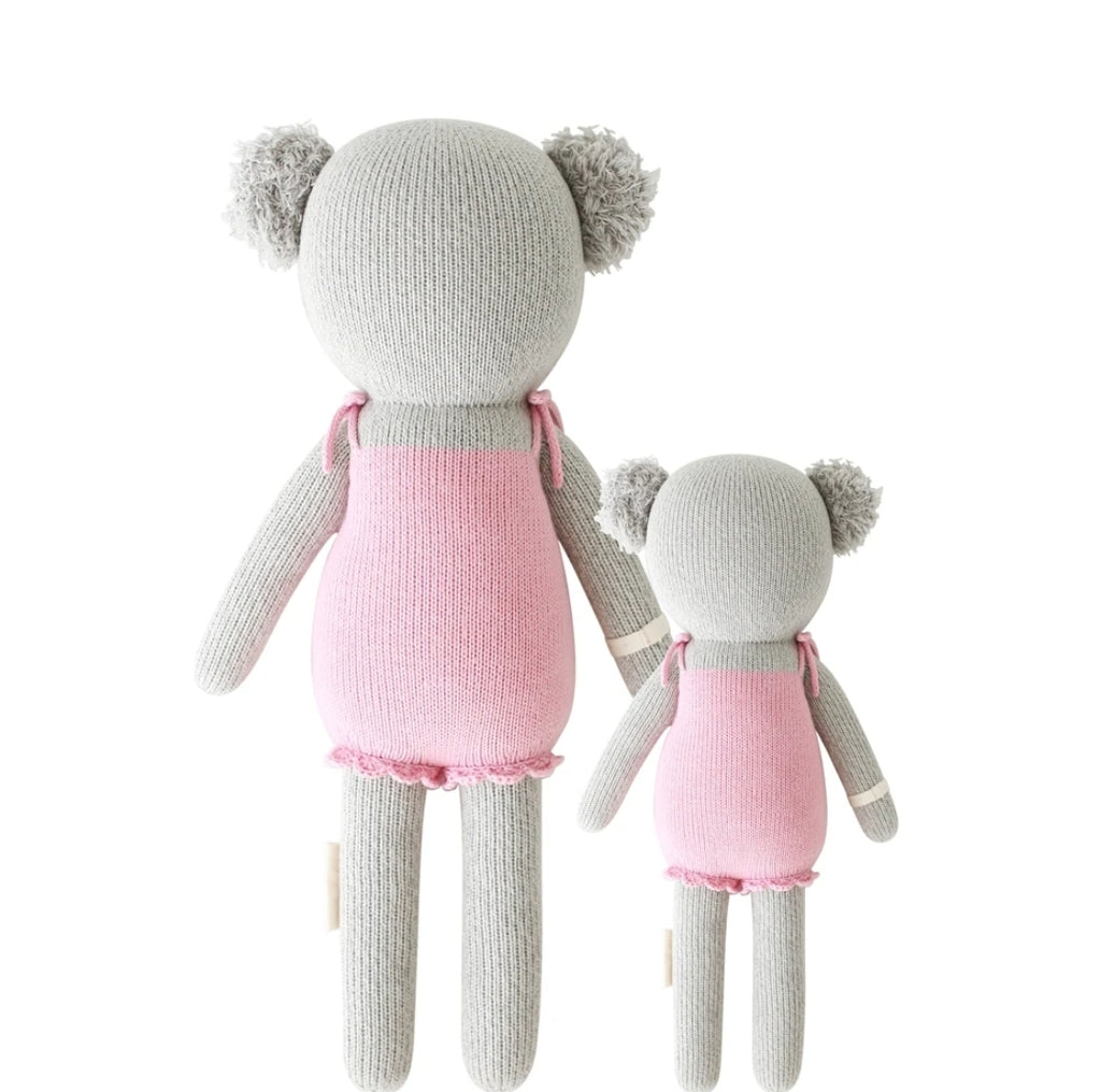 Cuddle+Kind hand-knit doll, Claire the Koala, large and small
