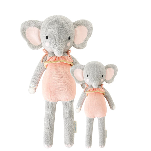 Cuddle+Kind Heirloom Hand-Knit Dolls, Eloise the Elephant (two sizes available)