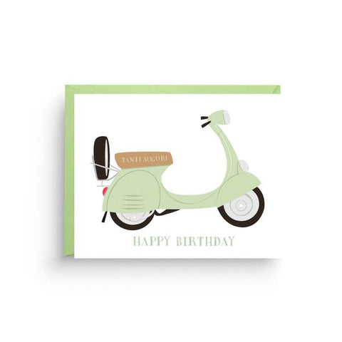 Greeting Card - Birthday Scooter
