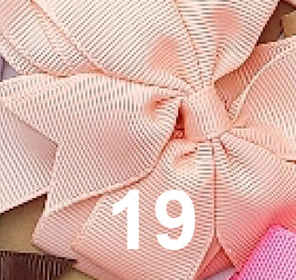 Grosgrain double loop bow ponytail ties, view 21