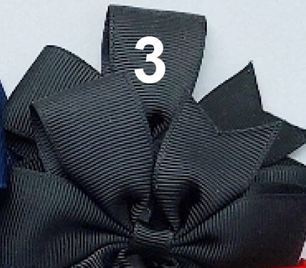 Grosgrain double loop bow ponytail ties, view 6