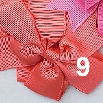 Grosgrain double loop bow ponytail ties, view 12
