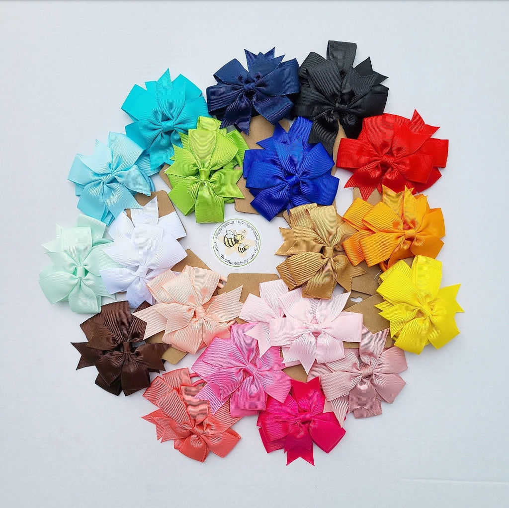 Grosgrain Bow Hair Pony Tail Ties