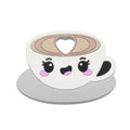Kawaii cappuccino silicone teether, teether