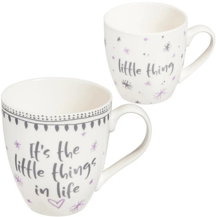 Mug Gift Set - It's The Little Things in Life, 2 PC Set