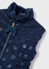 Eco-Friendly Mayoral Girls Reversible Sleeveless Vest, Navy Blue